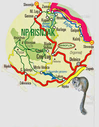 Nationalpark Risnjak karte